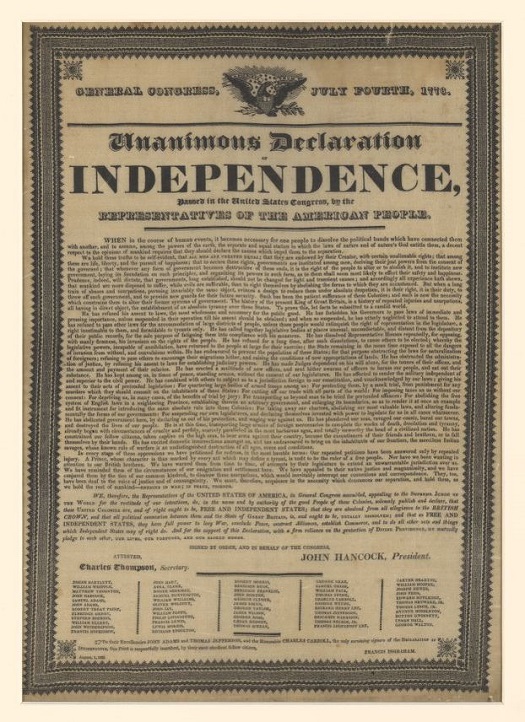 La Independencia de los Estados Unidos